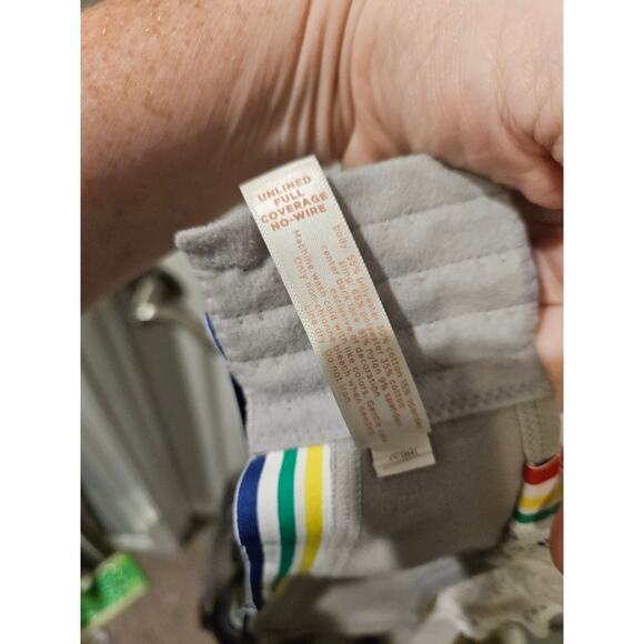 Lane Bryant Cacique Lace Rainbow Pride Bra 50B Racerback Convertible Plus Size - Picture 6 of 7